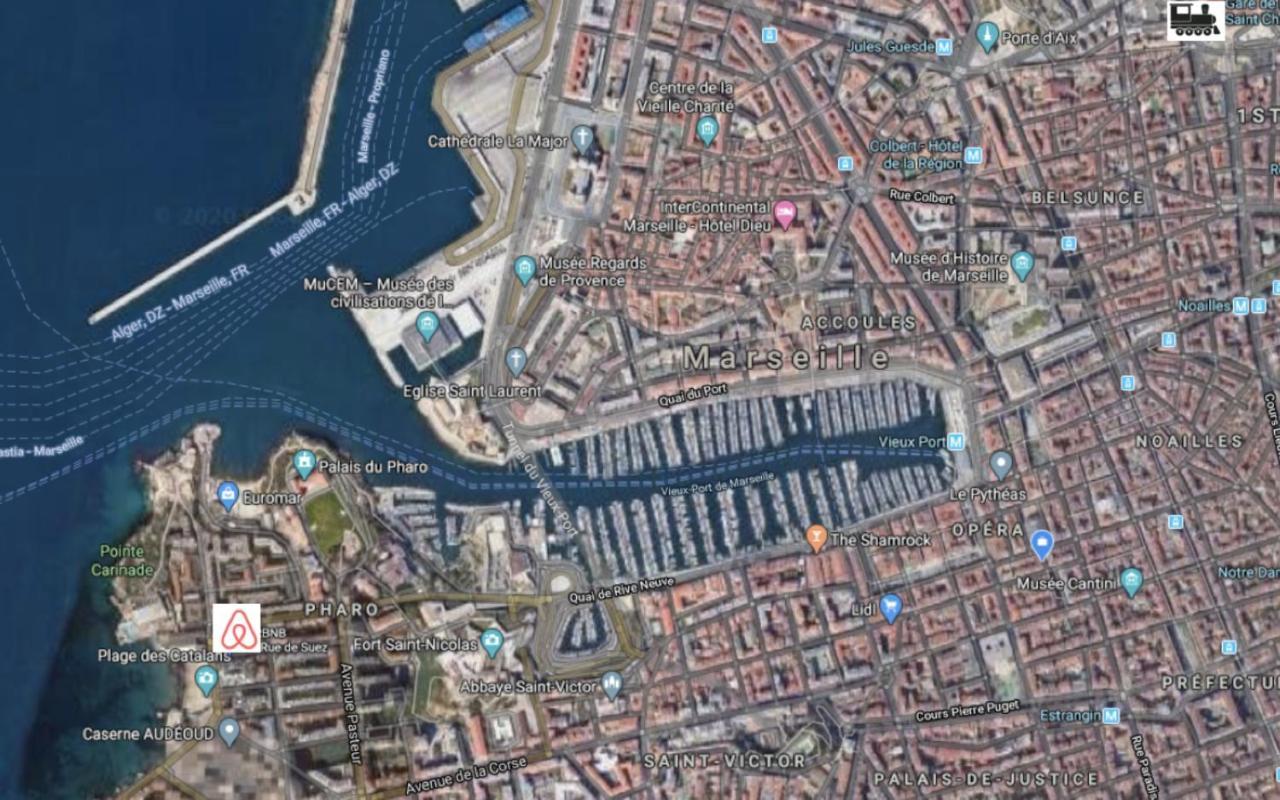 "Le Suez" Appartement Au Bord De Mer Catalans-Pharo Marsilia Exterior foto